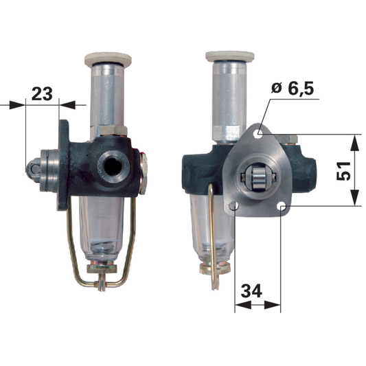 Kraftstoffpumpe anstelle von Steyr 161060080701