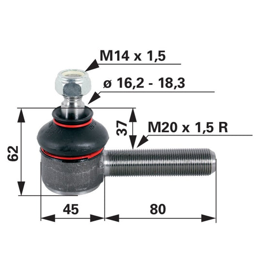 Kugelgelenk M20 x 1,5 3148926R1