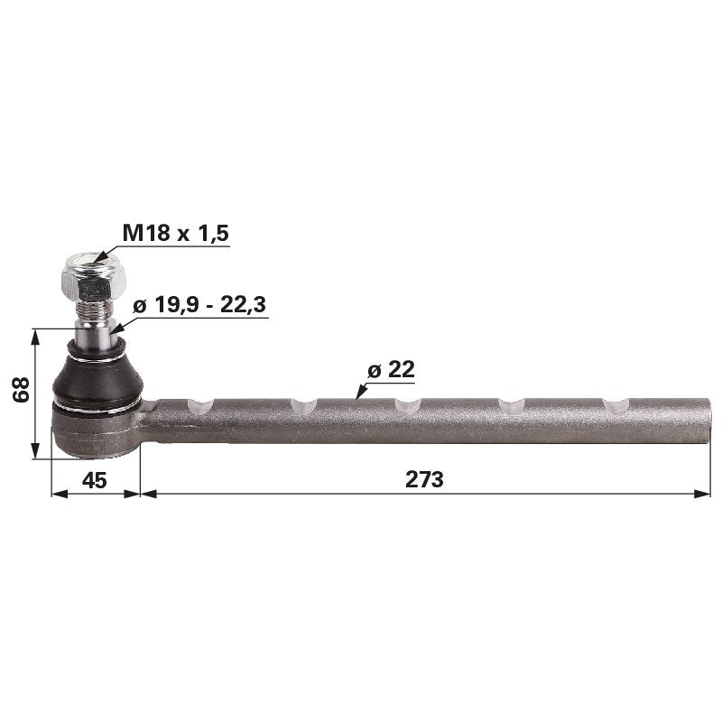 Kugelgelenk M18 x 1,5 anstelle von Steyr 137700430702