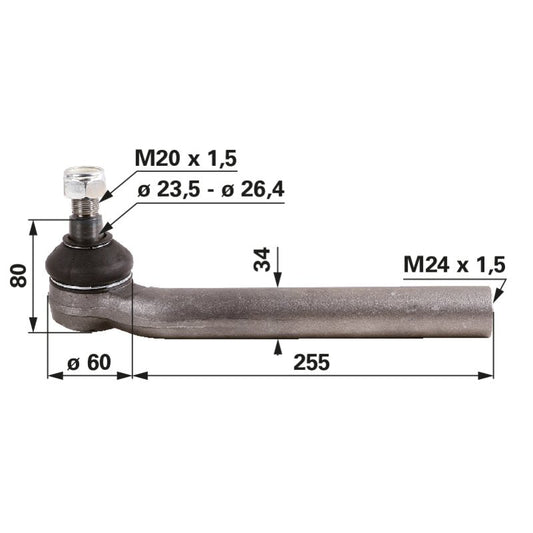 Kugelgelenk M24 x 1,5 IG 1-33-743-619