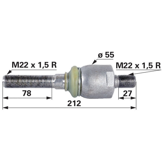 Axialgelenk M22 x 1,5 / M22 x 1,5 1-33-743-011