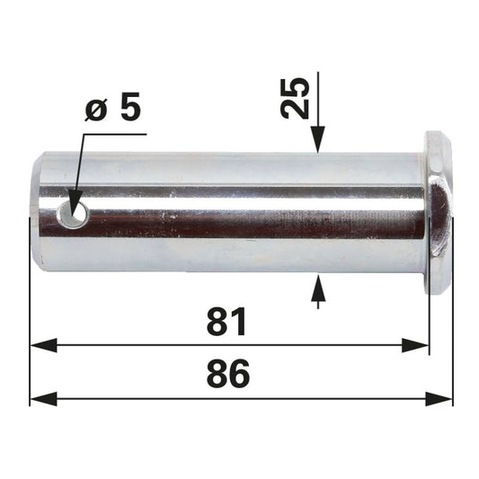 Lenkzylinderbolzen anstelle von Steyr 137700470068