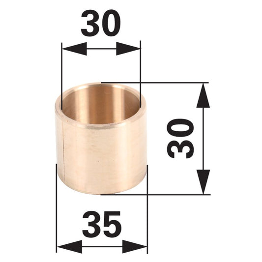 Achsschenkelbuchse 30 x 35 x 30 mm passend zu Steyr T80