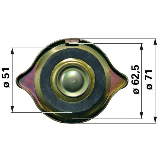 Kühlerverschluss anstelle von Steyr 137700530702