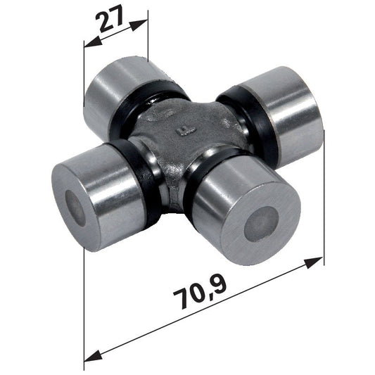 Kreuzgelenk 70,9 x 27 mm 1-33-742-629