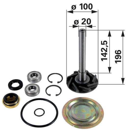 Reparatursatz für Wasserpumpe anstelle von Steyr 131100060700