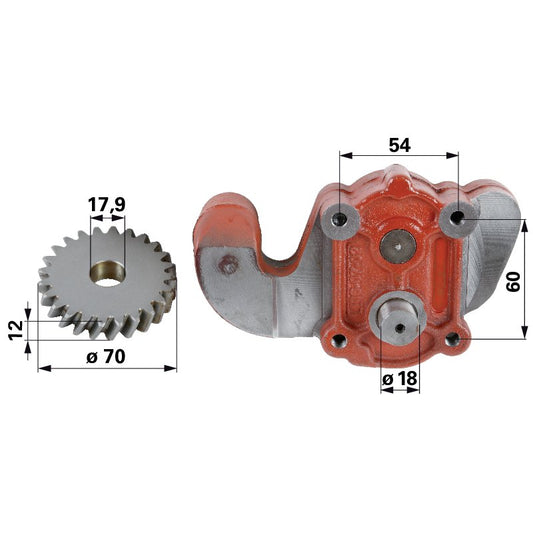 Ölpumpe anstelle von Steyr 1406A070601