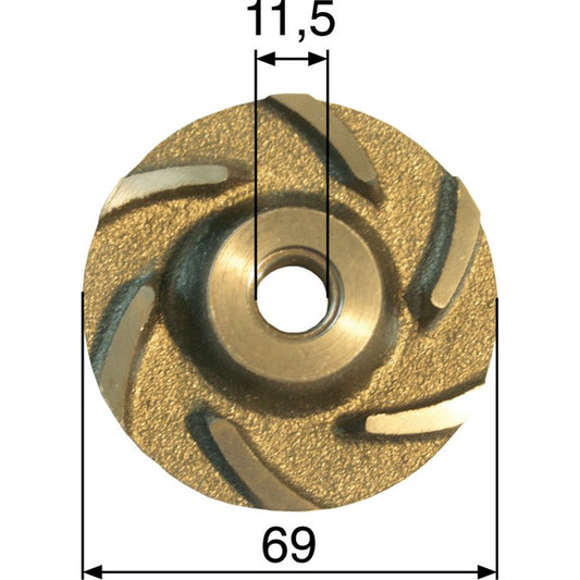 Laufrad nur passend für Original Wasserpumpe anstelle von Steyr 131100060086