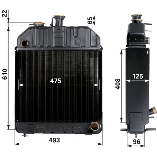 Kühler passend zu Steyr 8060 SK1