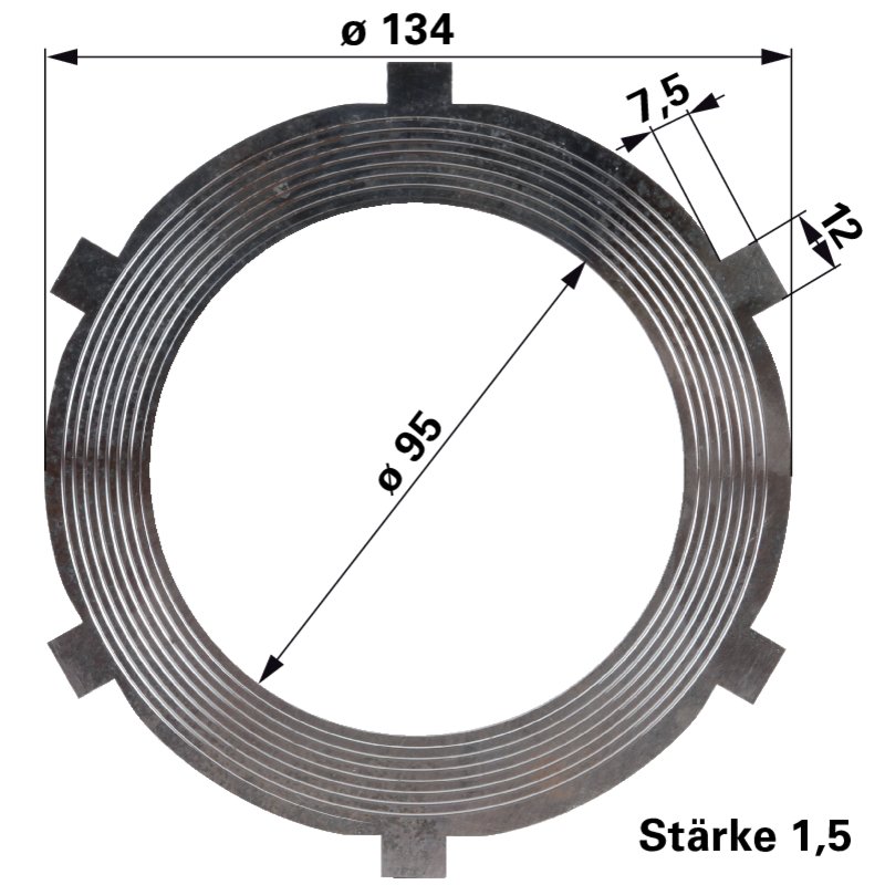 Außenlamelle 95 x 134 x 1,5 mm 1288220017