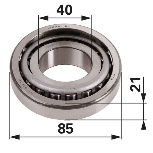 Rollenlager 40 x 85 x 21 mm anstelle von Steyr 153700220036