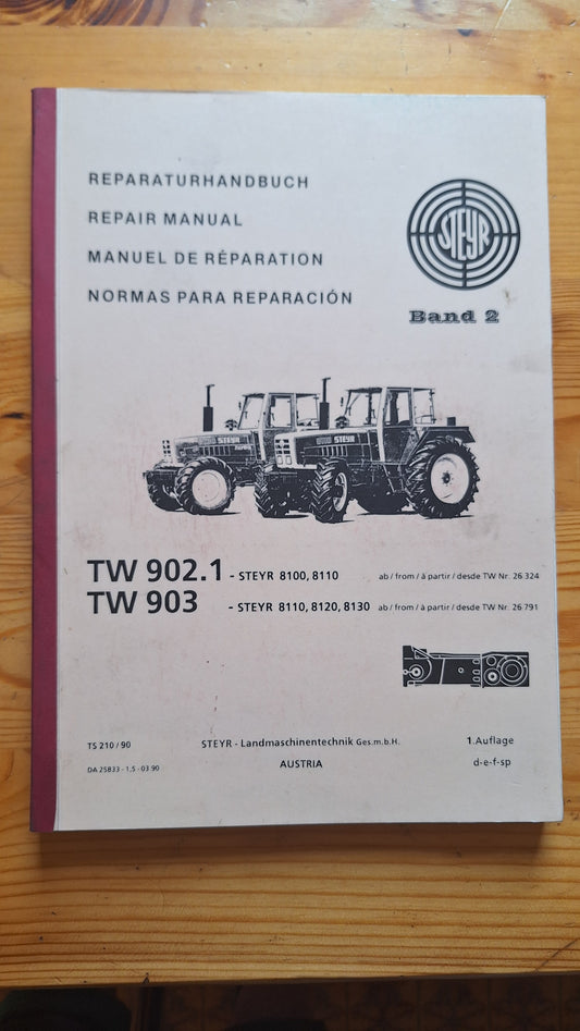 Reparaturhandbuch Steyr Getriebe TW 902.1 / 903  Band 2