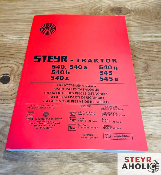 Steyr Teileverzeichnis für 540/545