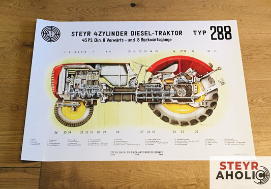 Steyr 288 Schnittposter