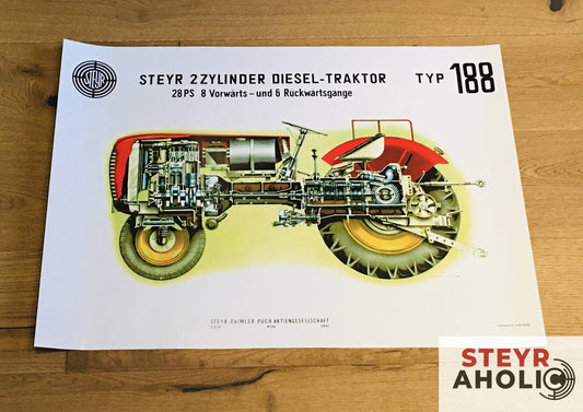 Steyr 188 Schnittposter