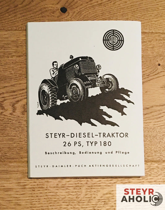 Steyr Betriebsanleitung Typ 180 26PS