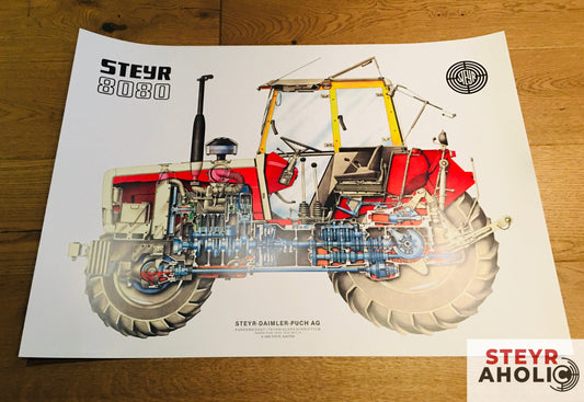 Steyr 8080 Schnittposter